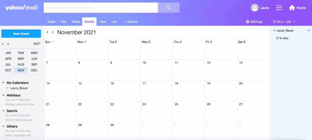 Yahoo calendar sync issues
